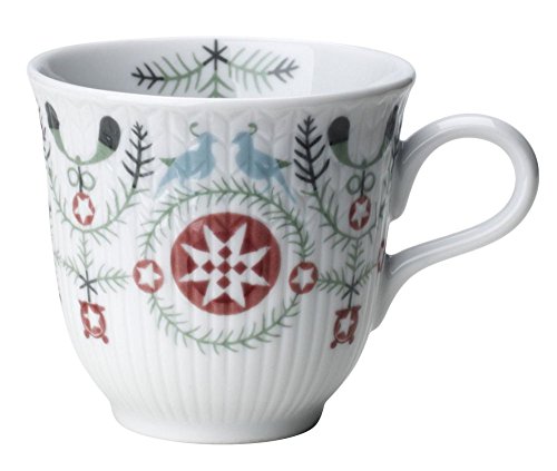 Rörstrand Swedish Grace Winter Tasse, Porzellan, Weiß von Rörstrand