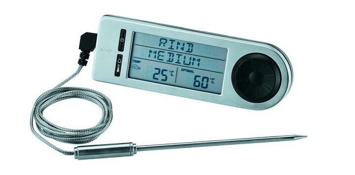 Bratenthermometer 23 cm silber von Rösle