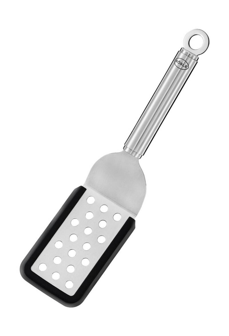 Palette gelocht 26 cm Rundgriff mit Silikonrand 26cm von Rösle