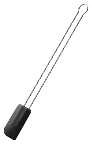 RÖSLE Teigschaber, Hochwertiger Teigspachtel als Back- und Kochhelfer, strapazierfähiges Silikon, schwarz, 26 x 2,6 x 0,7 cm, schmal, Edelstahl 18/10, -30°C bis +200°C, Spülmaschinengeeignet RÖSLE Teigschaber, Hochwertiger Teigspachtel als Back- und Kochhelfer, strapazierfähiges Silikon, schwarz, 26 x 2,6 x 0,7 cm, schmal, Edelstahl 18/10, -30°C bis +200°C, Spülmaschinengeeignet von RÖSLE