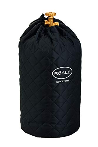 RÖSLE Abdeckhaube für Gasflasche mit 11 kg Füllgewicht, Schutzhülle, 100% Polyester, mit praktischem Klettverschluss und Zugband von RÖSLE