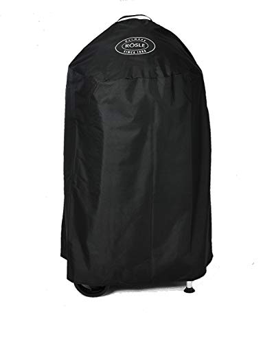 RÖSLE Holzkohle-Kugelgrill Abdeckhaube Smoker No.1 F50/F50-S, Hochwertige Schutzhülle aus 100% Polyester, mit praktischem Klettverschluss zum Fixieren, wasserdicht von RÖSLE