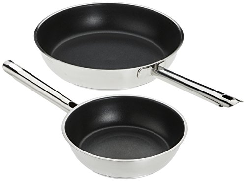 RÖSLE ELEGANCE Bratpfannen-Set 2-tlg., Hochwertige Universalpfannen mit robuster Antihaftversieglung ProPlex, 20 und 28 cm, Edelstahl 18/10, Induktionsgeeignet, Spülmaschinengeeignet, 54 x 32 x 13 cm RÖSLE ELEGANCE Bratpfannen-Set 2-tlg., Hochwertige Universalpfannen mit robuster Antihaftversieglung ProPlex, 20 und 28 cm, Edelstahl 18/10, Induktionsgeeignet, Spülmaschinengeeignet, 54 x 32 x 13 cm von RÖSLE