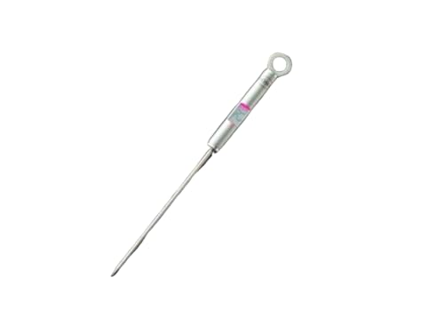 RÖSLE Gourmet-Thermometer, Grillthermometer mit digitaler, beleuchteter Temperaturanzeige in °C und °F, -40 °C bis +200 °C, Edelstahl 18/10, Länge 21,5 cm, silberfarben von RÖSLE