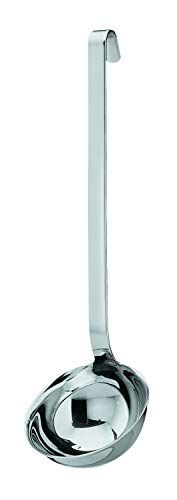 RÖSLE Haken Schöpflöffel, Hochwertige Schöpfkelle mit Hakengriff, Edelstahl 18/10, 7 cm von Rösle