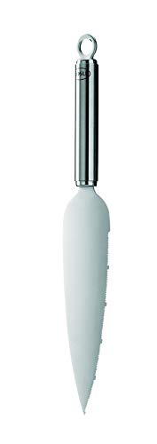 RÖSLE Tortenmesser, Hochwertiges Kuchenmesser zum Teilen und Verteilen von Torten und Kuchen, feine Zahnung, Edelstahl 18/10, Länge 29,5 cm, Silber RÖSLE Tortenmesser, Hochwertiges Kuchenmesser zum Teilen und Verteilen von Torten und Kuchen, feine Zahnung, Edelstahl 18/10, Länge 29,5 cm, Silber von Rösle