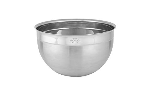 RÖSLE Schüssel hoch, Hochwertige formschöne Edelstahlschüssel zur Zubereitung und Aufbewahrung von Speisen, Edelstahl 18/10, Spülmaschinengeeignet, 3.1 liters , 20 cm, Silber RÖSLE Schüssel hoch, Hochwertige formschöne Edelstahlschüssel zur Zubereitung und Aufbewahrung von Speisen, Edelstahl 18/10, Spülmaschinengeeignet, 3.1 liters , 20 cm, Silber von Rösle