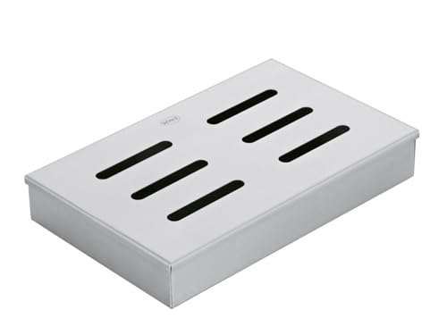 RÖSLE Räucherbox, Hochwertiger Smokerbox für aromatischer Rauchgeschmack im Fleisch, Räuchern auf Gas- und Holzkohlegrills, Edelstahl 18/10, Silber RÖSLE Räucherbox, Hochwertiger Smokerbox für aromatischer Rauchgeschmack im Fleisch, Räuchern auf Gas- und Holzkohlegrills, Edelstahl 18/10, Silber von RÖSLE