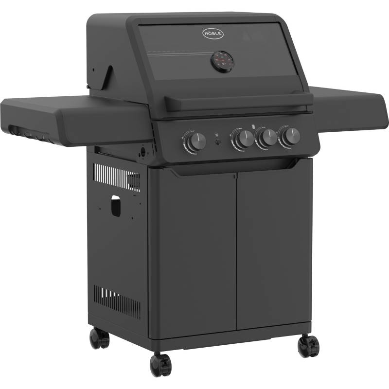 Rösle Gasgrill 'Allflame Peer 3' schwarz 127 x 118 x 61 cm von Rösle