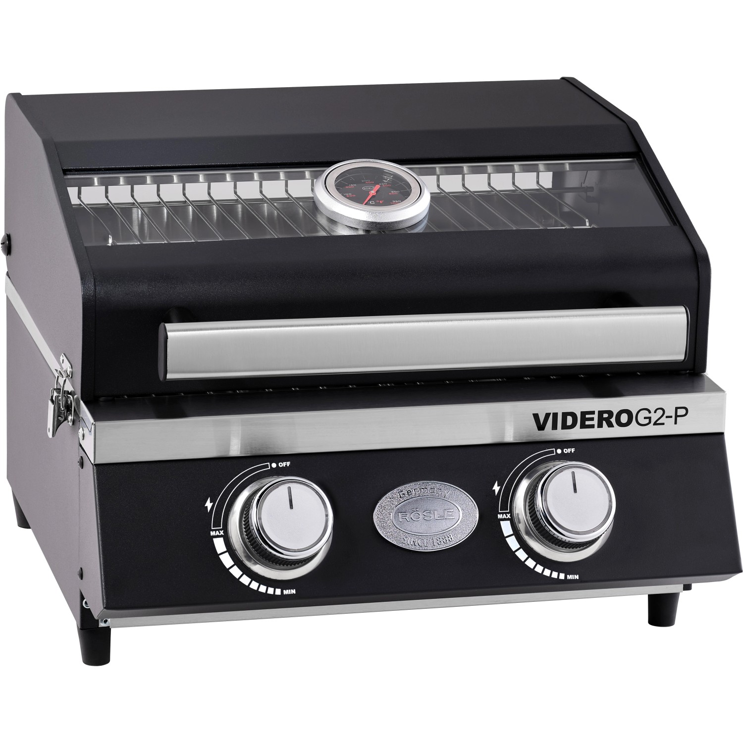 Rösle Gasgrill BBQ-Portable Videro G2-P 50 mbar Schwarz von Rösle