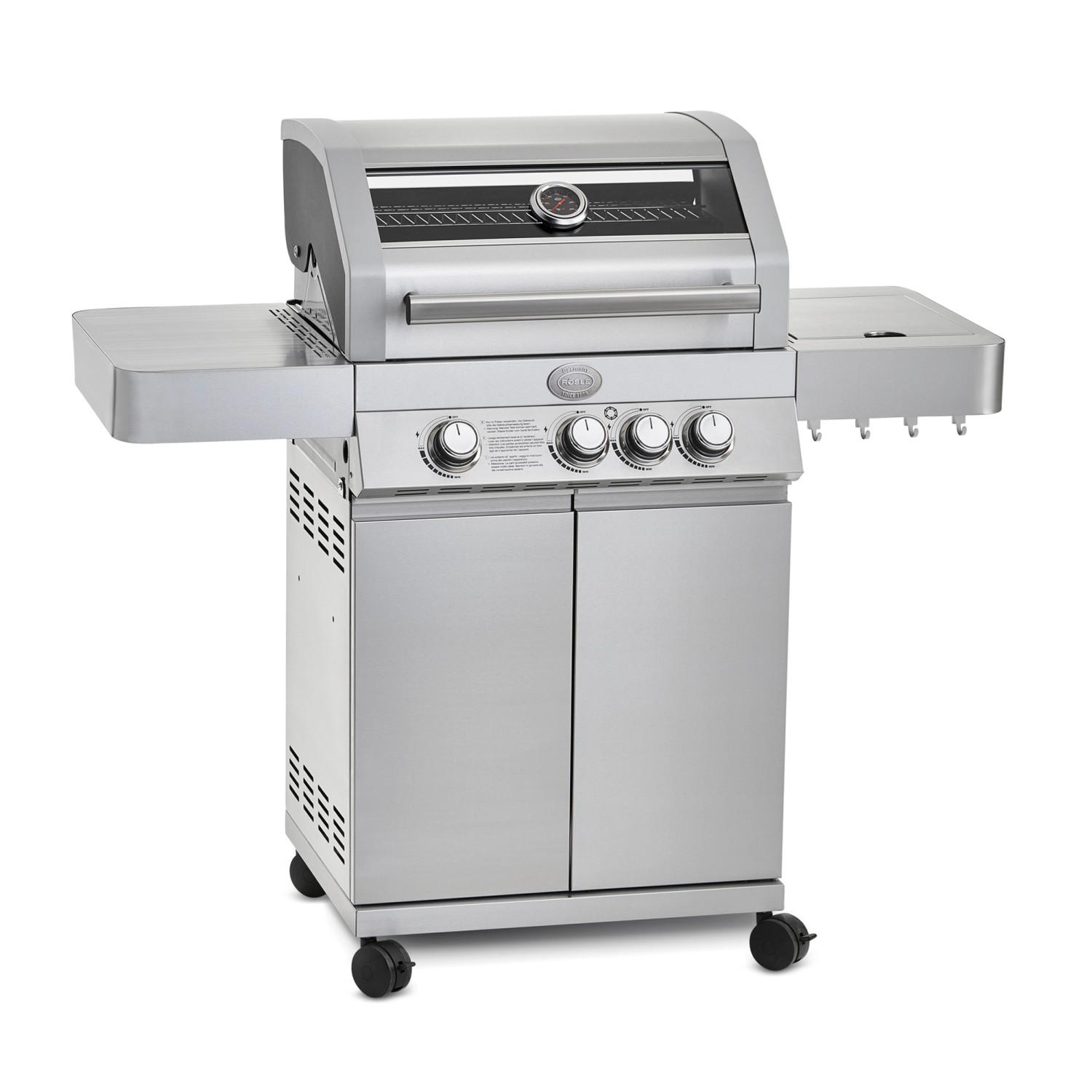 Rösle Gasgrill BBQ-Station Videro G3 mit 3 Brennern Edelstahl von Rösle