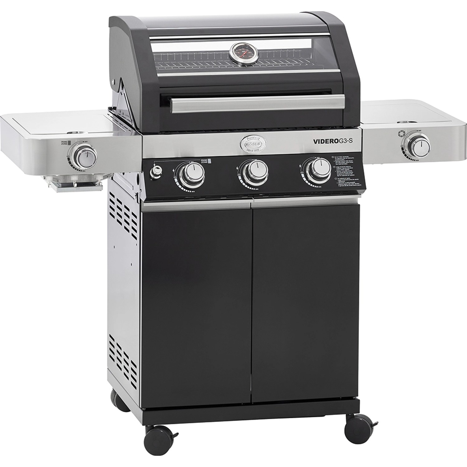 Rösle Gasgrill BBQ-Station Videro G3-S Vario+ 50mbar 3 Brenner und Seitenbrenner von Rösle