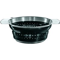 Rösle Seiher faltbar 24 cm - Silikon schwarz von Rösle
