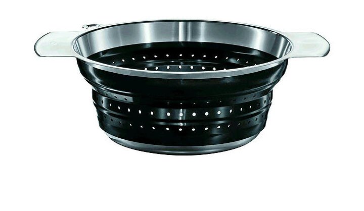 Seiher faltbar 24 cm schwarz von Rösle