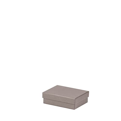 Rössler Papier 13401453497 - Boxline Kartonage rechteckig, 96 x 128 x 40 mm, Taupe, 1 Stück von Rössler Papier