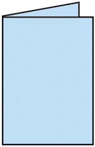 Rössler Papier Coloretti Doppelkarte - B6 hoch, 5 Stück, himmelblau; Packungsinhalt: 5 Stück von Rössler Papier