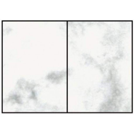 Briefkarte HD A6 grau marmora von Rössler