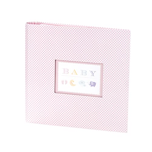 Rössler 13161928008 - Fotoringbuch Baby Girl, mit 2-Ring-Bindung, 50 Seiten, rosa, Geburt und Taufe, 1 Stück von Rössler