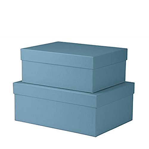 Rössler Papier 13491453150 - S.O.H.O. Boxline 2er Kartonage, rechteckig, Denim von Rössler Papier