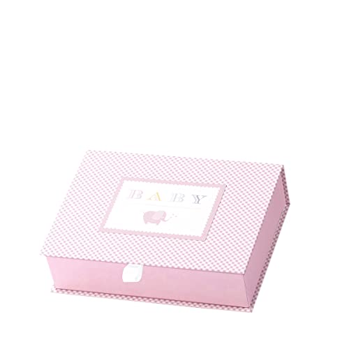 Rössler Papier 14561928000 - Memory Box Baby Girl, rosa, 215 x 55 x 155 mm, Geburt und Taufe, 1 Stück von Rössler Papier