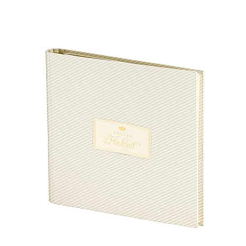 Rössler Papier 18777191106 - Fotobuch Simply Love, Stripes, „Unsere Hochzeit“, 60 offwhite Seiten, 230 x 220 mm, 1 Stück von Rössler