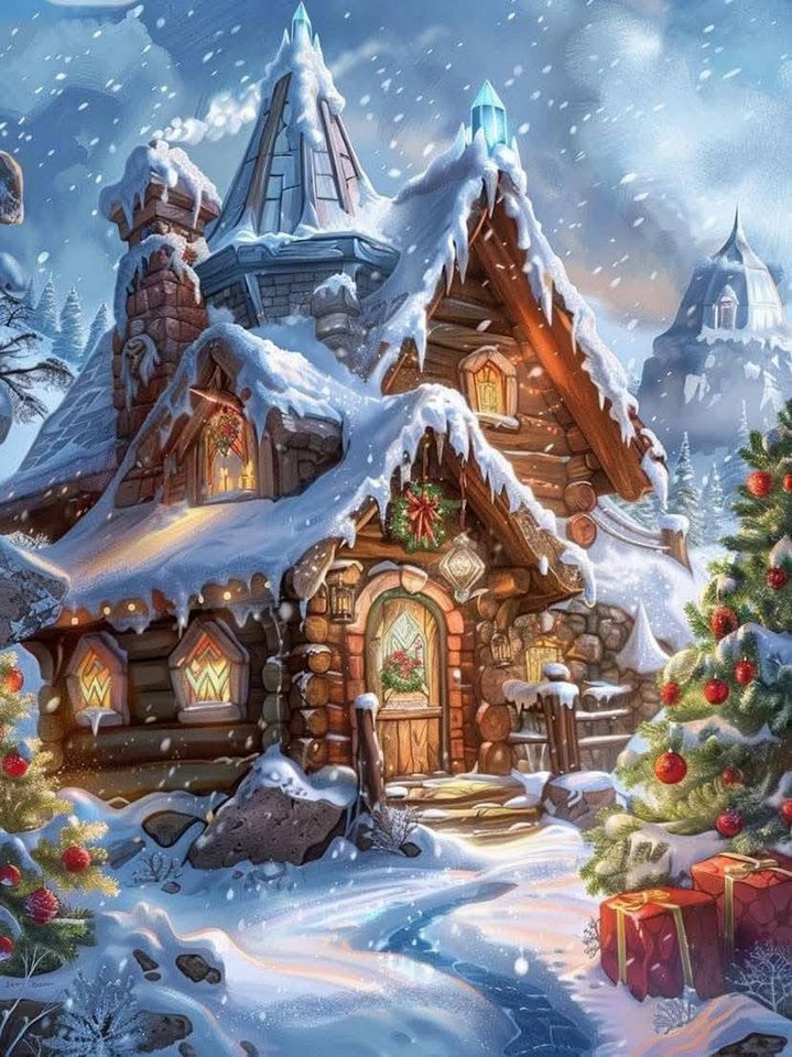 Rötting Design Malen nach Zahlen Diamond Painting Set 5d DIY Motiv weihnachtliches Hexenhaus (Komplett-Set), Diamond Painting Vollbild, Lieferung enthält alle Utensilien Rötting Design Malen nach Zahlen Diamond Painting Set 5d DIY Motiv weihnachtliches Hexenhaus (Komplett-Set), Diamond Painting Vollbild, Lieferung enthält alle Utensilien von Rötting Design