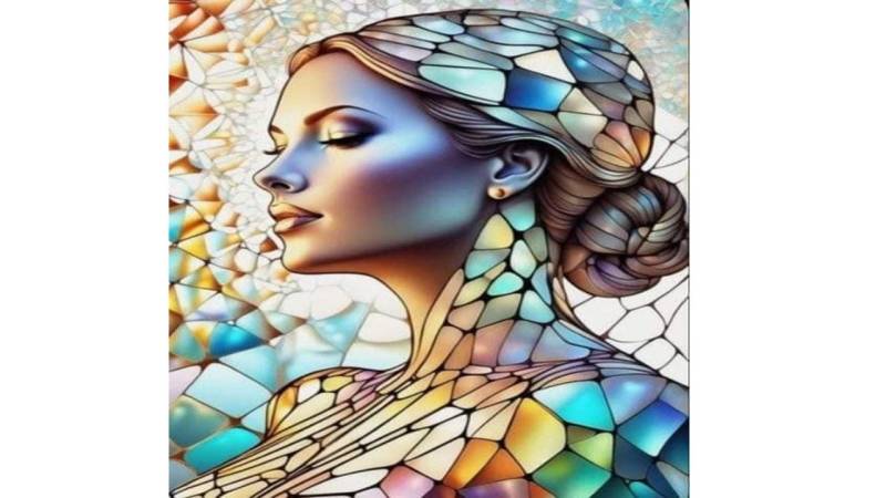 Rötting Design Malen nach Zahlen BASTELIDEE 5d Diamond Painting Set Motiv die Tiffernay Frau (Komplett-Set), Diamond Painting Vollbild, Lieferung enthält alle Utensilien von Rötting Design