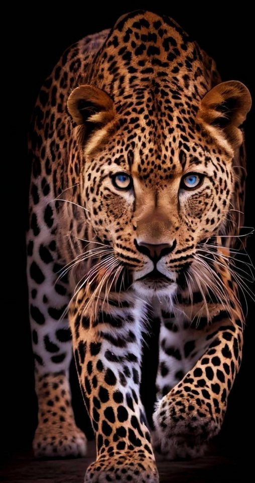 Rötting Design Malen nach Zahlen BASTELIDEEN 5d Diamond Painting Set Motiv geheimnisvoller Leopard von Rötting Design