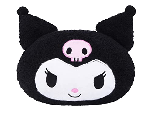 Roffatide Anime Kuromi Cartoon Auto Nackenkissen 1 Pcs Plüsch Auto Kopf Nackenkissen Kissen für Stühle, Liegestühle, Fahrsitze Schwarz von Roffatide