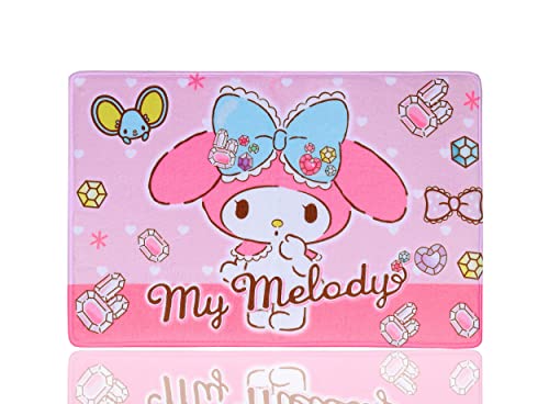 Roffatide Anime My Melody Rechteckiger Teppich Türdecke Teppich Fußmatten Rosa Teppich für Zuhause 40 * 60cm von Roffatide