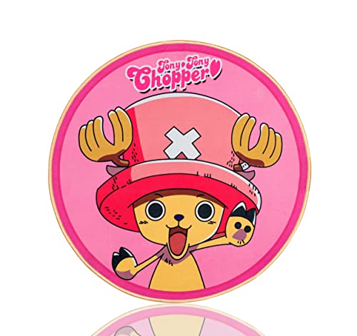 Roffatide Anime One Piece Runder Teppich Tony Tony Chopper Blanket Rug Fußmatten Rosa Teppich für Zuhause 80x80 cm von Roffatide