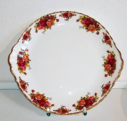 Rofu Royal Albert/Tortenplatte/Original/Old Country Roses/ca. 30 cm Action/Kik von Rofu