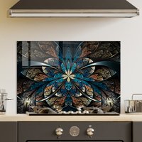 Gehärtetes Glas, Ofen-Rückwand, Küchen-Backsplash-Kachel, Schneidebrett, Noodle Board, Küchendekoration, Herd-Rückwand, Herd-Abdeckung von RoggmardHomeArt