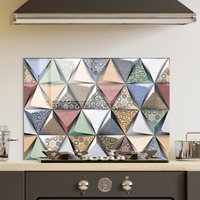 Gehärtetes Glas Herd Backsplash Panel, Backsplash Platte, Küchenrücken, Schneide - Und Nudelbrett von RoggmardHomeArt