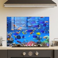 Gehärtetes Glas Herd Backsplash Panel, Rückabdeckung, Küchendekor, Top Cover, Küche Tile, Hacken Und Nudelbrett von RoggmardHomeArt