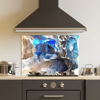 Gehärtetes Glas Herd Backsplash Panel, Rückabdeckung, Küchendekor, Top Cover, Küche Tile, Hacken Und Nudelbrett von RoggmardHomeArt