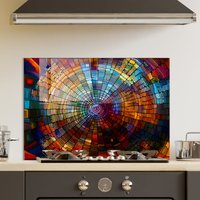 Gehärtetes Glas Herd Backsplash Panel, Rückabdeckung, Küchendekor, Top Cover, Küche Tile, Hacken Und Nudelbrett von RoggmardHomeArt