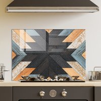 Gehärtetes Glas Herd Backsplash Panel, Rückabdeckung, Küchendekor, Top Cover, Küche Tile, Hacken Und Nudelbrett von RoggmardHomeArt