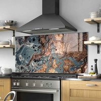 Backsplash-Platte Aus Glas, Küchen-Backsplash-Fliese, Schneidebrett, Backsplash-Wandbild, Nudelbrett, Küchendekor, Herd-Rückwandabdeckung von RoggmardHomeArt