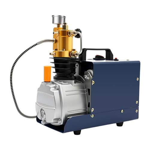 1800-W-Luftkompressor, Hochdruckluftpumpe, Automatischer Kompressor, Durchflussrate: 80 Liter/Minute, Geeignet Ventile, Rohre und Kleine Hochdruckgasflaschen von Rogowsen