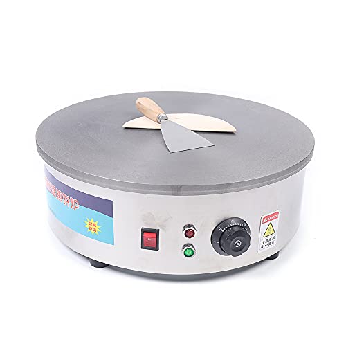 45 cm elektrische Crêpes-Pfanne, 3000 W Crêpes-Maker, Multifunktionaler Antihaftbeschichteter Pfannkuchen-Grill mit Temperaturregelung von 50 bis 300 °C Geeignet Haushalte, Restaurants und Imbissbuden von Rogowsen