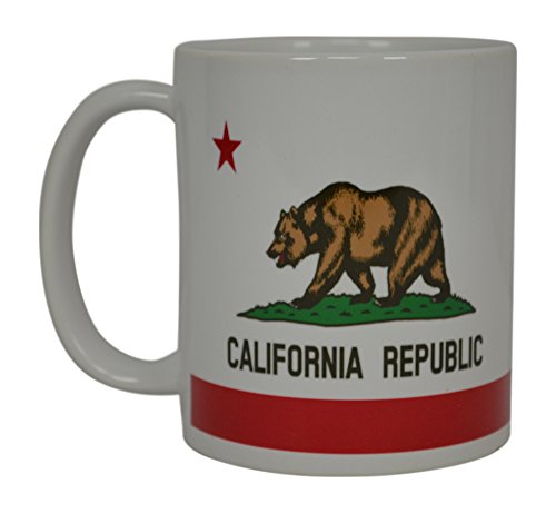 Rogue River Tactical Kaffeetasse mit Kalifornien-Flagge, tolle Geschenkidee für Männer und Frauen, Kalifornien, Republik von Rogue River Tactical