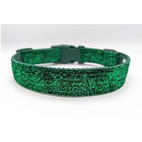 Emerald Green Sparkle Hundehalsband Holiday Style, Weihnachten, St. Patricks Emerald Green Sparkle Hundehalsband Holiday Style, Weihnachten, St. Patricks von RogueCollars