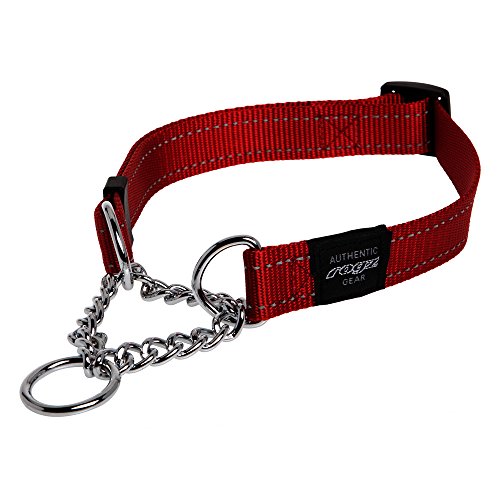 ROGZ HC11-C Utility Stop- Halsband/Snake, M, rot von Rogz