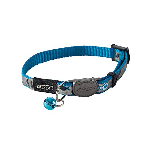 ROGZ CB40-B Halsband Reflecto Cat, S, blau von Rogz