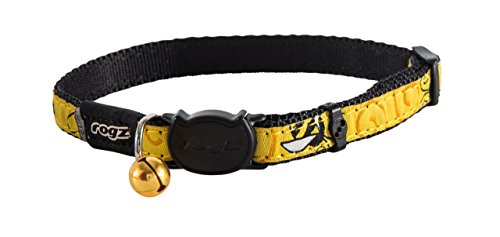 Rogz Catz FancyCat Katzenhalsband, gelb/schwarz von Rogz