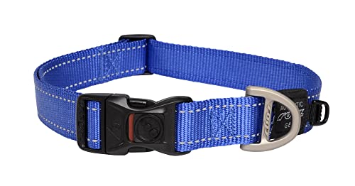 ROGZ HB05-B Utility Halsband/Lumberjack, XL, blau von Rogz