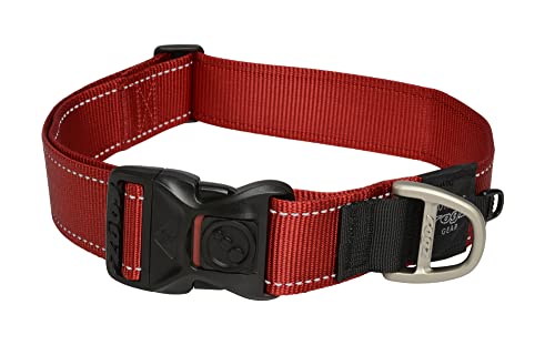 Rogz HB19-C Utility Halsband/Landing Strip, XXL, rot von Rogz