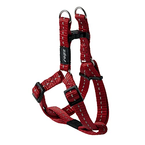 Rogz Reflektierendes Hundegeschirr, verstellbar, für kleine Hunde, passendes Halsband und Leine erhältlich von Rogz