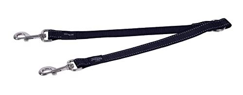 Rogz Utility Hundeleine, 2,5 cm, reflektierend, 43,2 cm, Schwarz von Rogz